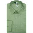 Self Design Green Shirt : Slim