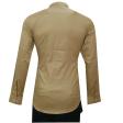 Self Design Khakhi Shirt : Slim