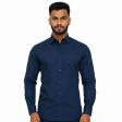 Plain Dark Blue Shirt : Business