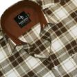 Checks Brown Shirt : Business