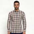 Checks Brown Shirt : Business