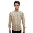 Print Brown Shirt : Party