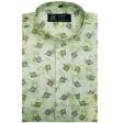 Print Green Shirt : Party