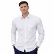 Self Design White Shirt : Business