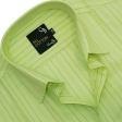 Stripes Light Green Shirt : Business