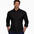 Self Design Black Shirt : Business