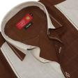 Combination Brown Shirt : Ditto