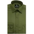 Plain Dark Green Shirt : Business