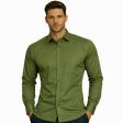 Plain Dark Green Shirt : Business