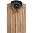 Stripes Peach Shirt : Business