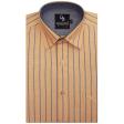 Stripes Peach Shirt : Business