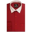 Selfdesign Maroon Shirt : Business