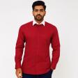 Selfdesign Maroon Shirt : Business