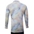 Print Blue Shirt : Party