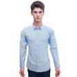 Self Design Blue Shirt : Business