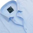 Self Design Blue Shirt : Business