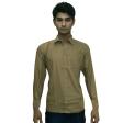 Self Design Khakhi Shirt : Business