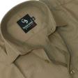 Self Design Khakhi Shirt : Business