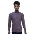 Self Design Mauve Shirt : Business