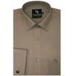 Self Design Brown Shirt : Business