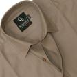 Self Design Brown Shirt : Business