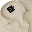 Self Design Cream Shirt : Business