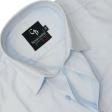Self Design Light Blue Shirt : Business