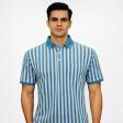 Stripes Navy Blue T-shirt : Regular