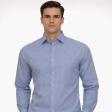Self Design Light Blue Shirt : Business