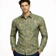 Print Green Shirt : Party