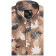 Print Brown Shirt : Party