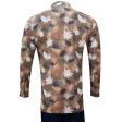 Print Brown Shirt : Party