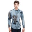 Print Blue Shirt : Ditto