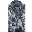 Print Blue Shirt : Ditto