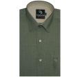 Plain Dark Green Shirt : Business