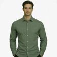 Plain Dark Green Shirt : Business