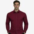 Plain Wine Shirt : Business