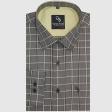 Checks Gray Shirt : Business