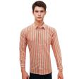 Stripes Peach Shirt : Business