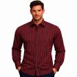 Stripes Maroon Shirt : Business
