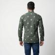 Print Green Shirt : Party