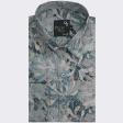 Print Gray Shirt : Party