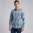 Print Blue Shirt : Party