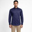 Self Design Navy Blue Shirt : Ditto
