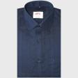 Self Design Navy Blue Shirt : Ditto