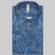 Print Dark Blue Shirt : Slim