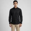 Plain Black Shirt : Slim