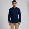 Plain Navy Blue Shirt : Slim