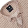 Stripes Peach Shirt : Business