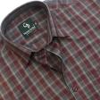 Checks Maroon Shirt : Business